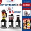 Máy xay sinh tố công nghiệp 3 cối xay đa năng - Xay thịt, đánh trứng, vắt cam, giảm còn 939.000₫