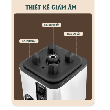 Máy xay sinh tố công nghiệp 3 cối xay đa năng - Xay thịt, đánh trứng, vắt cam, giảm còn 939.000₫