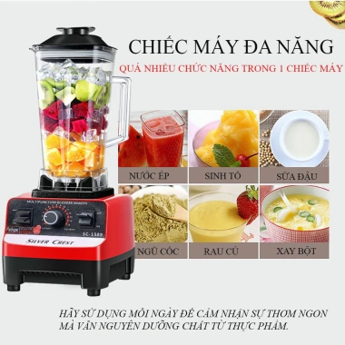 Máy xay sinh tố công nghiệp 4.500W - Cối 2L siêu bền, đa năng, bảo hành 100% - 269k