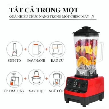 Máy xay sinh tố công nghiệp 4.500W - Cối 2L siêu bền, đa năng, bảo hành 100% - 269k