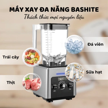 Máy xay sinh tố công nghiệp Bashite Omniblend 1.800W - Xay đá mạnh, BH 36T 4 Máy xay sinh tố công nghiệp Bashite Omniblend 1.800W - Xay đá mạnh, BH 36T 4