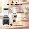 Máy xay sinh tố công nghiệp Bashite Omniblend 1.800W - Xay đá mạnh, BH 36T 5