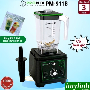 Máy xay sinh tố công nghiệp Promix PM-911B 1.650W 2L có hẹn giờ - Giá ưu đãi 2.848.000₫