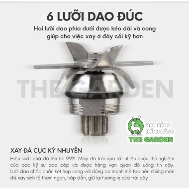 Máy Xay Sinh Tố Công Nghiệp THE GARDEN Omniblend TM800A - Công Suất Lớn, Đa Năng, Bảo Hành 3 Năm, 1,35 Triệu