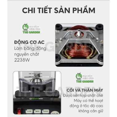 Máy Xay Sinh Tố Công Nghiệp THE GARDEN Omniblend TM800A - Công Suất Lớn, Đa Năng, Bảo Hành 3 Năm, 1,35 Triệu 9 Máy Xay Sinh Tố Công Nghiệp THE GARDEN Omniblend TM800A - Công Suất Lớn, Đa Năng, Bảo Hành 3 Năm, 1,35 Triệu 9