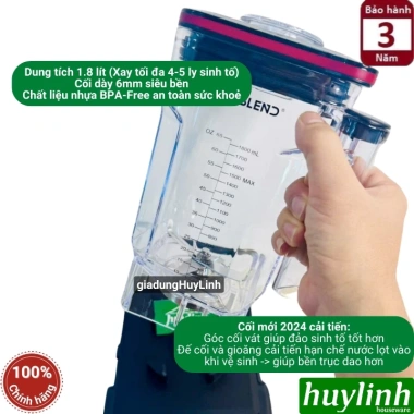 Máy xay sinh tố công nghiệp Uniblend UB-712 1.680W dung tích 1.8L - Giá giảm 2.625.000₫ 8 Máy xay sinh tố công nghiệp Uniblend UB-712 1.680W dung tích 1.8L - Giá giảm 2.625.000₫ 8