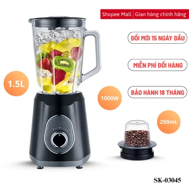 Máy xay sinh tố đa năng 2 IN 1 SOKANY SK3.045 1.000W - Xay rau củ, hạt, đá viên mạnh mẽ, giá ưu đãi 759.000₫ 2