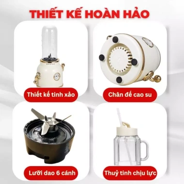 Máy xay sinh tố đa năng Hàn Quốc Kohana, cối xay thủy tinh cao cấp - Giá chỉ 590.000₫