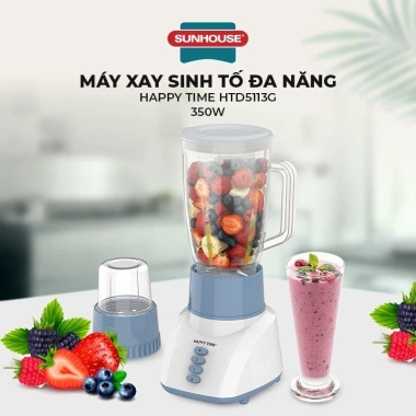 Máy xay sinh tố đa năng Happy Time HTD5.113G - Công suất mạnh, giảm giá 422.000₫ 3