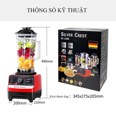 Máy Xay Sinh Tố Đa Năng HKTHOME SC 1.589 4.500W - 1 Cối và 2 Cối Công Nghiệp Chính Hãng Giá 299.000₫ 8 Máy Xay Sinh Tố Đa Năng HKTHOME SC 1.589 4.500W - 1 Cối và 2 Cối Công Nghiệp Chính Hãng Giá 299.000₫ 8