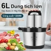 Máy xay sinh tố đa năng inox 304 6L 1.000W - Xay khô ướt, đá, thịt, rau quả, tự động, tặng dao thép