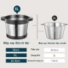 Máy xay sinh tố đa năng inox 304 6L 1.000W - Xay khô ướt, đá, thịt, rau quả, tự động, tặng dao thép 9