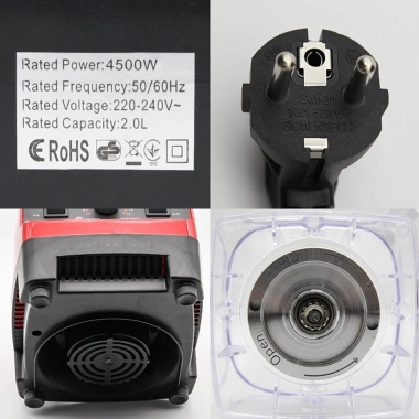 Máy xay sinh tố đa năng KAW SC-1.589 2 cối xay công suất 4.500W, giá chỉ 330.000₫