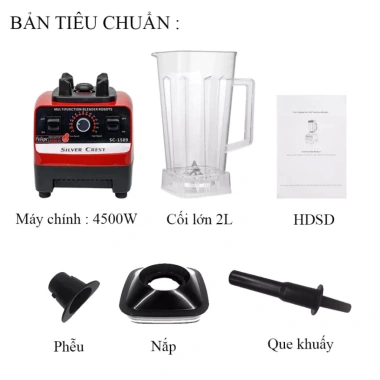 Máy xay sinh tố đa năng KAW SC-1.589 2 cối xay công suất 4.500W, giá chỉ 330.000₫