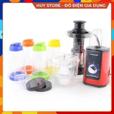 Máy xay sinh tố đa năng SUNHOUSE cao cấp, xay nhanh hoa quả rau củ, giá ưu đãi 725.000₫