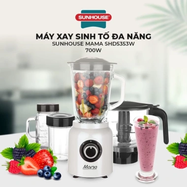 Máy xay sinh tố đa năng SUNHOUSE MAMA SHD5.353W - Bảo hành 24 tháng, giá 1.45tr