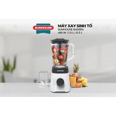 Máy xay sinh tố đa năng Sunhouse SHD5.114 450W lưỡi dao inox sắc bén 3 chức năng Giá ưu đãi 605.000₫
