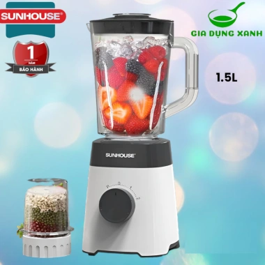Máy xay sinh tố đa năng SUNHOUSE SHD5.114/5.118/5.112 - Cối nhựa & thủy tinh, giảm giá 22% chỉ 479.711₫