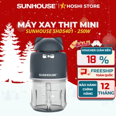 Máy xay sinh tố đa năng Sunhouse SHD5.312B - Xay sinh tố, thịt cá, rau củ, bảo hành 1 năm, giảm giá 23% - chỉ 639.000₫