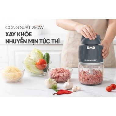 Máy xay sinh tố đa năng Sunhouse SHD5.312B - Xay sinh tố, thịt cá, rau củ, bảo hành 1 năm, giảm giá 23% - chỉ 639.000₫