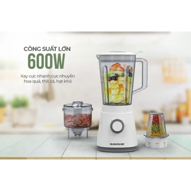 Máy xay sinh tố đa năng Sunhouse SHD5.316 600W Xay nhuyễn rau củ, thịt cá, giá 899.000₫