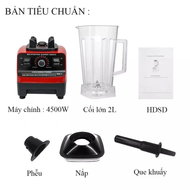Máy Xay Sinh Tố Đa Năng VBELL EPCP-G010R 2 Cối 3.800W - Công Nghiệp, Giá 256.000₫
