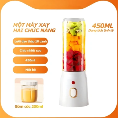 Máy Xay Sinh Tố Di Động Sạc Lại, Máy Ép Trái Cây Nhỏ Tự Động Giá 175.000 VNĐ 10 Máy Xay Sinh Tố Di Động Sạc Lại, Máy Ép Trái Cây Nhỏ Tự Động Giá 175.000 VNĐ 10