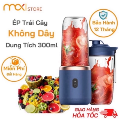 Máy Xay Sinh Tố Juicing Cup 300ml Cầm Tay 6 Lưỡi 2 Cối Pin USB Siêu Tiện Lợi Giá 115k 8