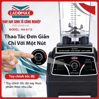 Máy Xay Sinh Tố Ladomax HA-9.112 1.860W – Bền Bỉ, 2.02 Triệu cho Quán Cà Phê, Nhà Hàng