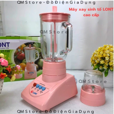 Máy xay sinh tố Lont LT-728 đa năng cao cấp - Xay rau, củ, quả, thịt, giá 359.000₫