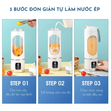 Máy Xay Sinh Tố MEEVIDA 450ml 12 lưỡi dao không gỉ, xay đá nhuyễn, hoa quả mạnh 199.000đ 3