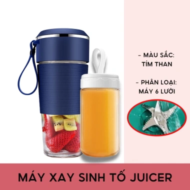 Máy xay sinh tố mini JUICER đa năng – Xay thịt, đá viên, sạc USB, cầm tay tiện lợi, BH 12 tháng 10