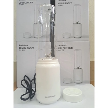 Máy Xay Sinh Tố Mini LocknLock 280ml 150W Lưỡi Xay Sắc Bén, EJM433WHT, Giá 374.550₫
