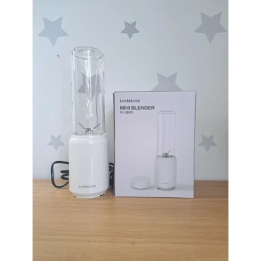 Máy Xay Sinh Tố Mini LocknLock 280ml 150W Lưỡi Xay Sắc Bén, EJM433WHT, Giá 374.550₫