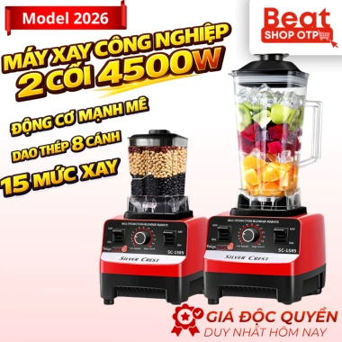 Máy Xay Sinh Tố MISUKO A-228 300W - 2 Cối Kháng Vỡ, Lưỡi Dao 4 Cánh Xay Đá Mịn, Tự Ngắt An Toàn - 339.000₫