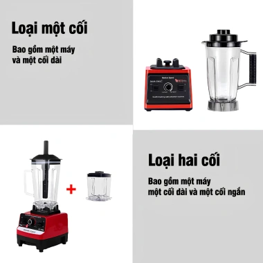 Máy Xay Sinh Tố MISUKO A-228 300W - 2 Cối Kháng Vỡ, Lưỡi Dao 4 Cánh Xay Đá Mịn, Tự Ngắt An Toàn - 339.000₫