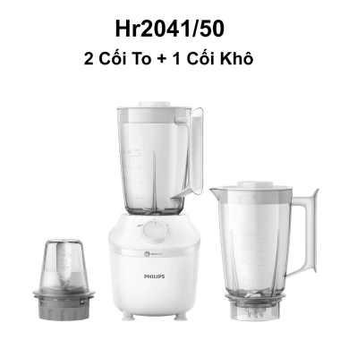 Máy Xay Sinh Tố Philips HR2.041 450W - Công Suất Mạnh, Hàng Chính Hãng, Giá 619k