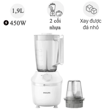 Máy Xay Sinh Tố Philips HR2.041/10 450W ProBlend Nhuyễn Mịn - 2 Cối Nhựa Hàng Chính Hãng Giá Ưu Đãi 619k 2 Máy Xay Sinh Tố Philips HR2.041/10 450W ProBlend Nhuyễn Mịn - 2 Cối Nhựa Hàng Chính Hãng Giá Ưu Đãi 619k 2