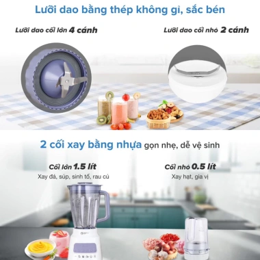 Máy Xay Sinh Tố Philips HR2.221 700W - Xay Đá, Xay Hạt, Bảo Hành 2 Năm, Giá 1.036.000₫