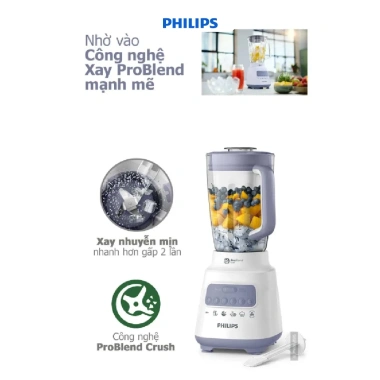 Máy xay sinh tố Philips HR2.221/00 700W - 5 tốc độ, nghiền đá non, BH 24 tháng, giảm giá 15% 5 Máy xay sinh tố Philips HR2.221/00 700W - 5 tốc độ, nghiền đá non, BH 24 tháng, giảm giá 15% 5
