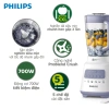 Máy xay sinh tố Philips HR2.221/00 700W xay mịn đá - Hàng chính hãng, BH 2 năm, 999.000₫ 4