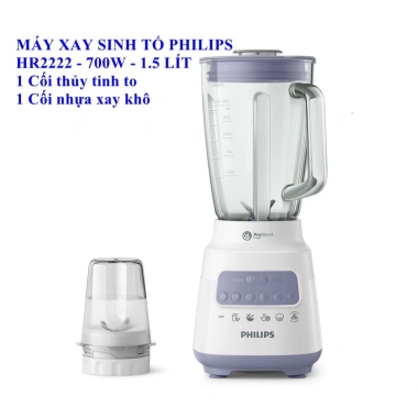 Máy xay sinh tố Philips HR2.223 700W 1.5L - 949.000 VNĐ, hàng chính hãng, bảo hành toàn quốc