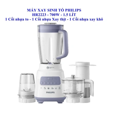 Máy xay sinh tố Philips HR2.223 700W 1.5L - 949.000 VNĐ, hàng chính hãng, bảo hành toàn quốc