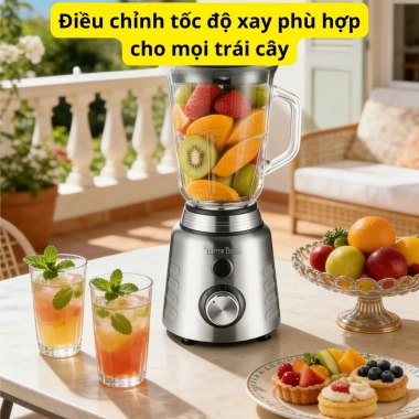 Máy xay sinh tố SOKANY 800W - 2 bộ cối dao đa năng, xay hoa quả nhanh, giá ưu đãi 718.000₫