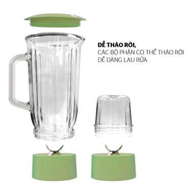 Máy xay sinh tố Sunhouse SHD5.112 công suất lớn, xay đá, thịt, rau củ, BH 1 đổi 1