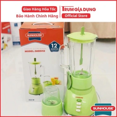 Máy xay sinh tố thủy tinh Sunhouse SHD5.112 Cối xay đa năng, dễ vệ sinh, bảo hành 12 tháng, giá 435.000 VND 3 Máy xay sinh tố thủy tinh Sunhouse SHD5.112 Cối xay đa năng, dễ vệ sinh, bảo hành 12 tháng, giá 435.000 VND 3