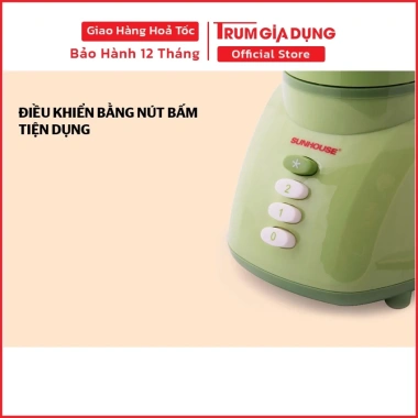 Máy xay sinh tố thủy tinh Sunhouse SHD5.112 Cối xay đa năng, dễ vệ sinh, bảo hành 12 tháng, giá 435.000 VND 7 Máy xay sinh tố thủy tinh Sunhouse SHD5.112 Cối xay đa năng, dễ vệ sinh, bảo hành 12 tháng, giá 435.000 VND 7
