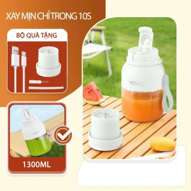 Máy Xay Sinh Tố Venko 1.300ml Chính Hãng - Xay Sữa Hạt, Thực Phẩm, Giá 249k