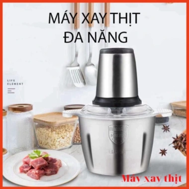 Máy Xay Thịt 2L Cối Inox 4 Lưỡi Dao Công Suất Lớn Siêu Bền Giá Rẻ HGHOME