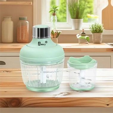 Máy Xay Thịt Amey AM001 Hai Cối Thuỷ Tinh - Đánh Ruốc, Đánh Trứng, Bóc Tỏi, Giá 495.000₫